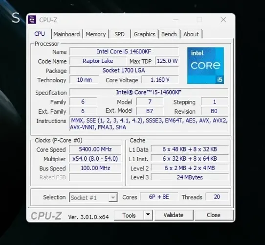 Kit i5 14600KF + Placa Mãe MSI Z690-A DDR4.