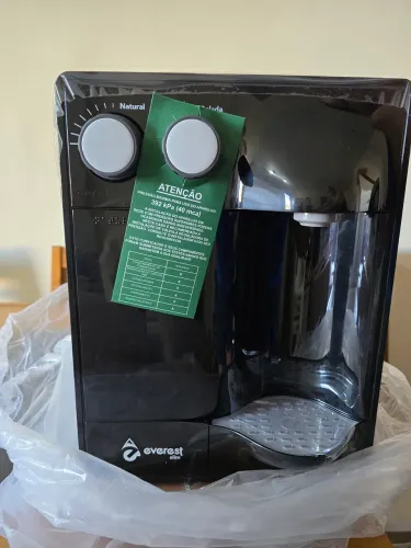 Filtro de Água Everest Soft Slim Preto - 220V Gelada e Natural - Novo