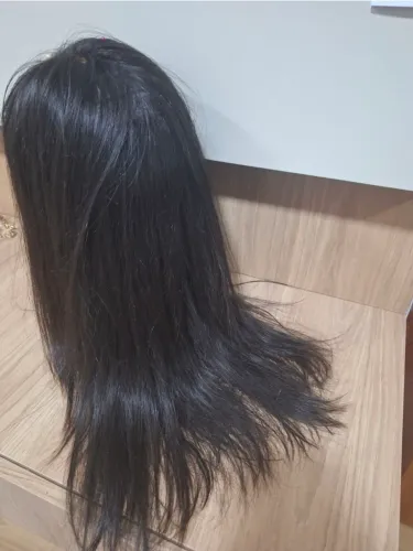 Peruca Lace cabelo humano 52 cm altura
