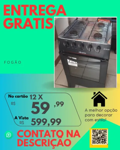 Fogão Entrega Rápida Grátis para Salvador Paga ao Receber Item