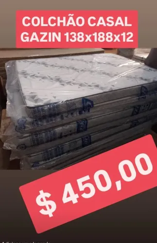 Colchão Casal GAZIN Espuma D20 PROMOÇÃO!!!