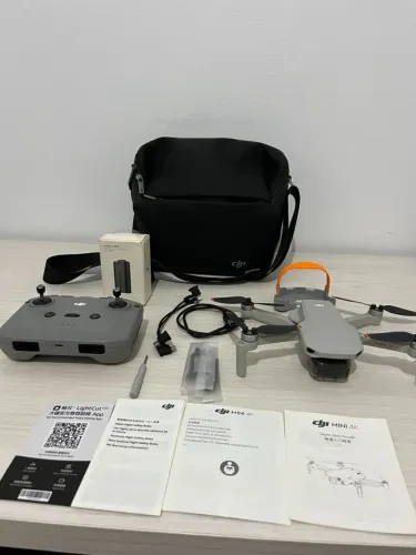 Drone DJI Mini 4K Impecável + Bolsa + Bateria Reserva (Com Caixa)