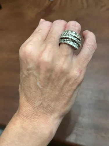 Anel Swarovski tamanho 52