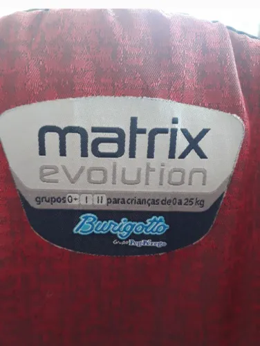 Cadeirinha Matriz Evolution da Burigotto de 0 a 25 kg.