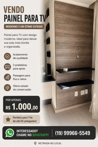 Painel de Parede em Madeira - Elegância e Sofisticação para sua Sala!