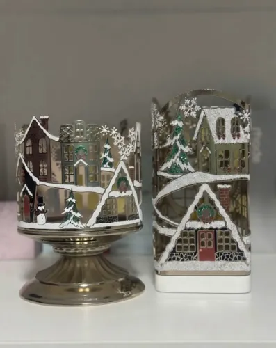 Kit Castiçal para vela de 3 pavios e Porta espuma edição de Natal Bath and Body Works 2026