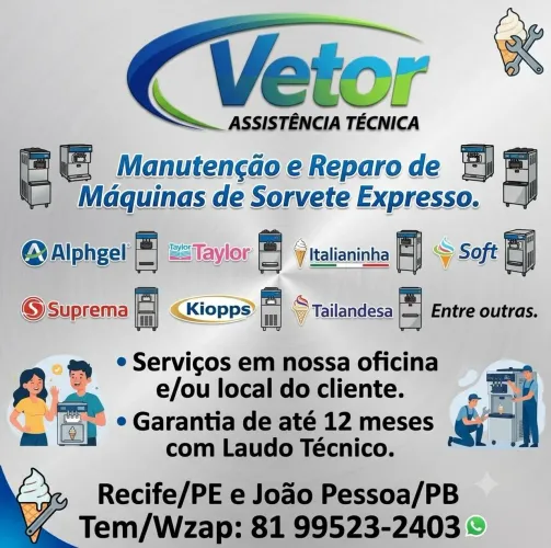 Manutenção Máquina de Sorvete