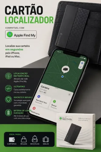 Cartão Rastreador Carteira Apple Find My