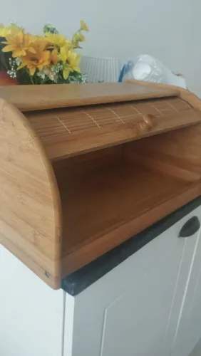 Porta pão bambú