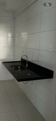 Bancada de cozinha em granito preto