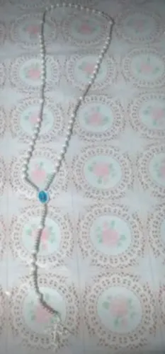 Terço de Noiva Artesanal de Nossa Senhora Aparecida - Feito à Mão