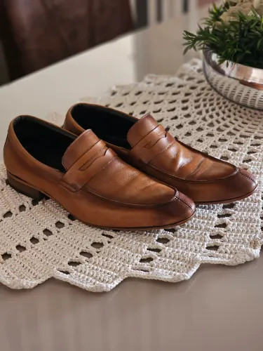 SAPATO MASCULINO COURO WHISKY