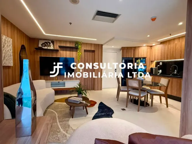 FLAT WHYDHRAM COM 52 M2 01 SUÍTE FINAMENTE DECORADO VISTA MAR 1 VAGA