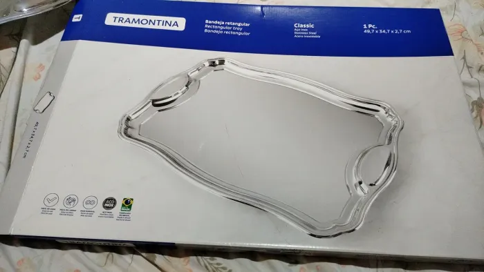 Bandeja Aço Inox Tramontina