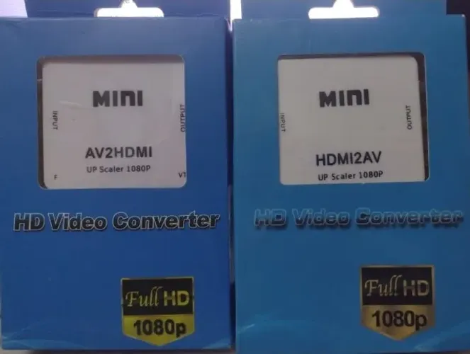 Conversor HDMI para RCA, HDMI para AV 720p ou 1080p