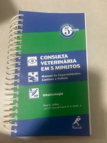 Livro consulta Veterinária em 5min Oftalmologia