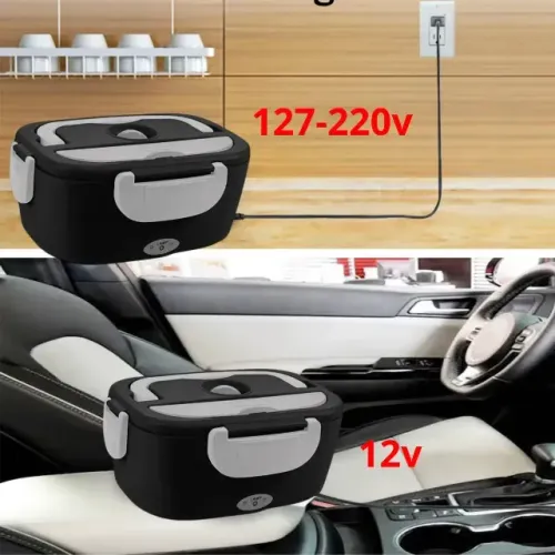 Marmita elétrica Bivolt 60w Voltagem: 110v/220v E 12V (CARRO)