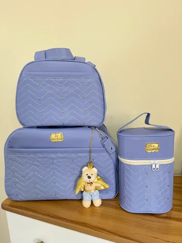 Kit Bolsa Bebê Azul