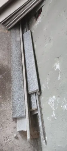 Pedras de granito com acabamento