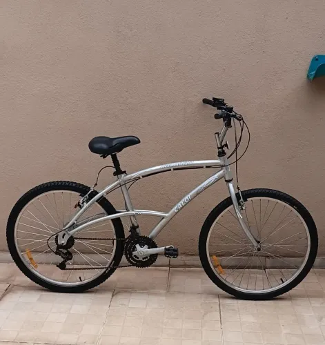 Bicicleta Caloi aro 26 com 21 marchas de alumínio toda revisada nada para consertar