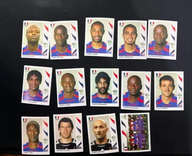 Figurinhas Copa 2006 França - Henry Vieira + 14 Figurinhas