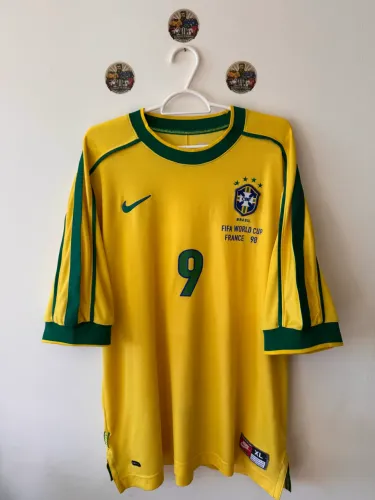 Camisa Seleção Brasileira 1998 - #9 Ronaldo Original