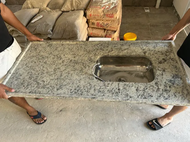 Pia Cozinha Granito com Cuba