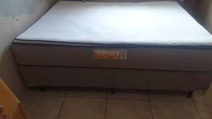Cama box casal com colchão