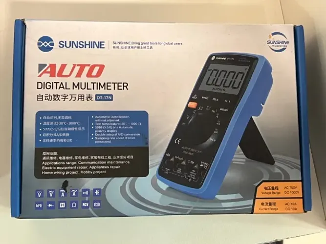 Multímetro Digital Sushine Dt17n 750v/1000v 10a