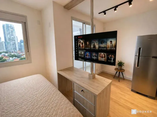 Studio em São Paulo, Pinheiros, com 1 quarto, 25m²