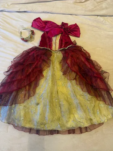 Vestido infantil Disney Princesa Bela