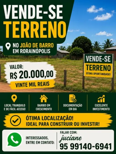 Vende-se um terreno por 20 mil