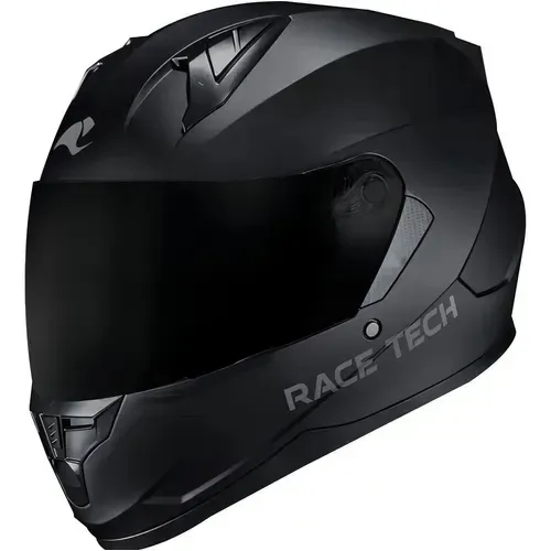 Capacete race tech cor preta ultra proteção 