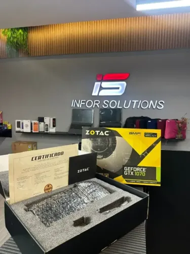 Placa de Vídeo ZOTAC GTX 1070 | Com Nota Fiscal | Parcelamos no Cartão