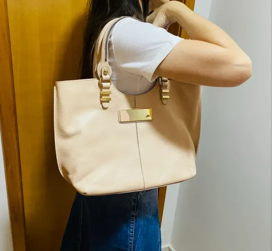 Bolsa em couro Jorge Bischoff