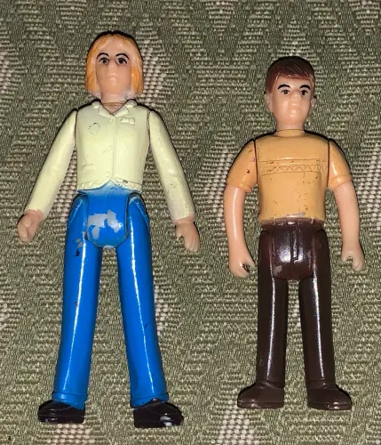 2 bonecos Fisher Price Adventure People 1974 raríssimos