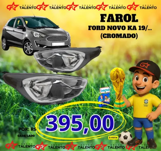 FAROL FORD KA (CROMADO)