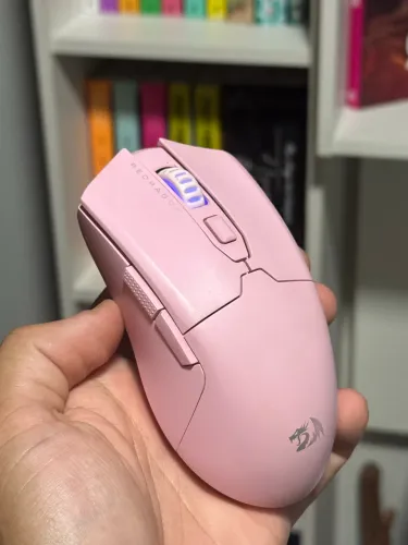 Mouse rosa sem fio