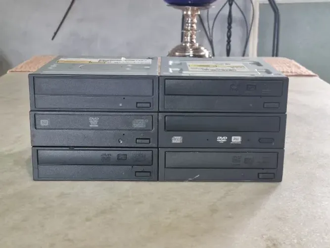 Leitores CD DVD Sata IDE Computador Antigo Gravador Drive