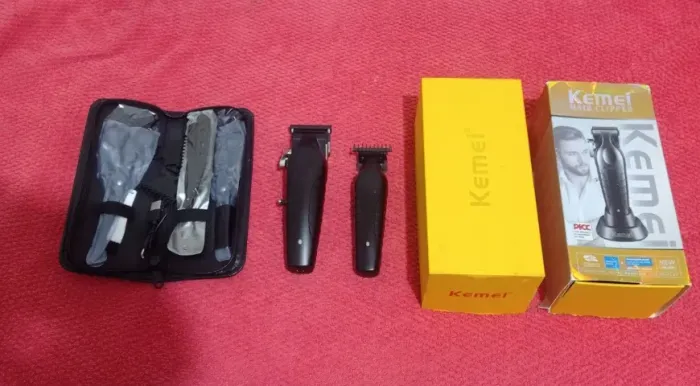 Kit máquina de cabelo kemei