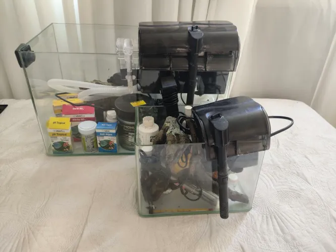 ** Kit Completo de Aquarismo! (Ocean Tech, Roxin, Seachem e mais) - Venda Rápida**