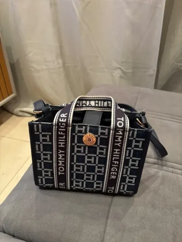 Bolsa Tommy Hilfiger Original Nova - Monograma Azul Marinho