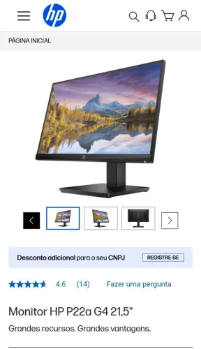 MONITOR GAMER HP p22a g4