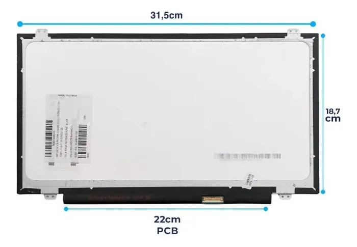 Tela 14 Para Notebook Hp 246 G7 14" 1366 x 768 Fosca antireflexo
