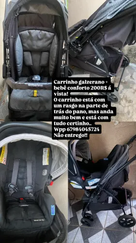 Carrinho + bebê conforto