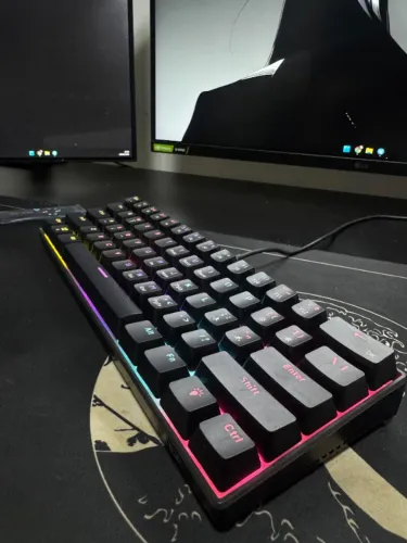 Teclado Mecânico AJAZZ NK61 Preto Rainbow (60%)