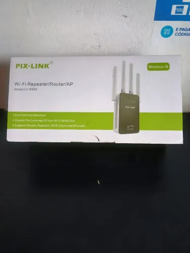 Repetidor de sinal Wi-Fi 300mbps com 4 antenas / OFERTA IMPERDÍVEL