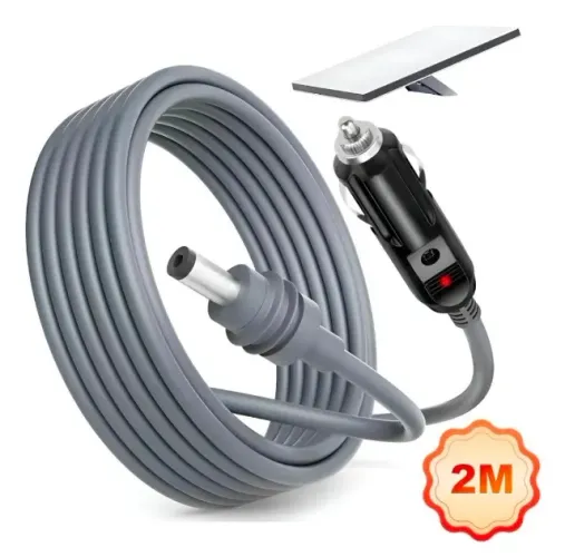 Cabo 12v/24v Carregador Veicular 2m Para Starlink Mini