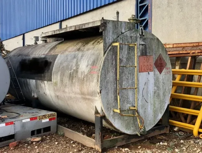 TANQUE DE FERRO 15.000 LT 5,50 COMP X 1,90 DIAM X 2.090 KG