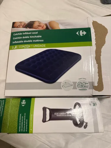 Colchão inflável mais bomba